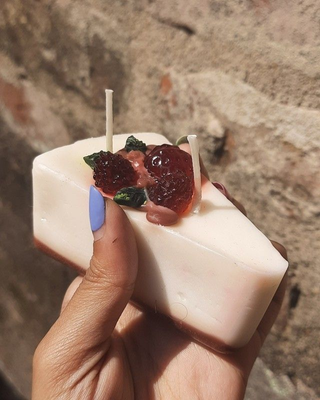 Candle Cheesecake Eco Friendly Handmade Decor