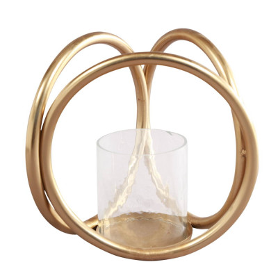 Waves Sphere Candle Holder Small 9 inch